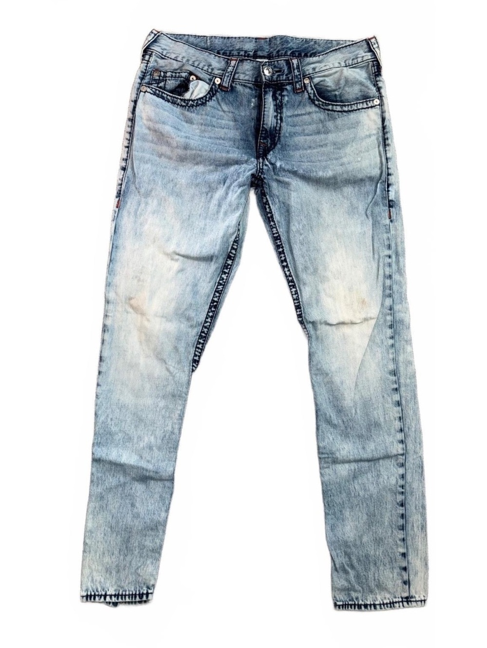 True Religion Men's Light Wash straight leg Jeans Size 36